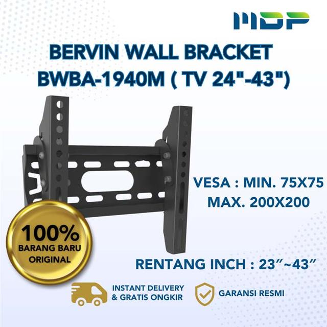 BERVIN WALL BRACKET BWBA-1940M ( TV 24"-43")