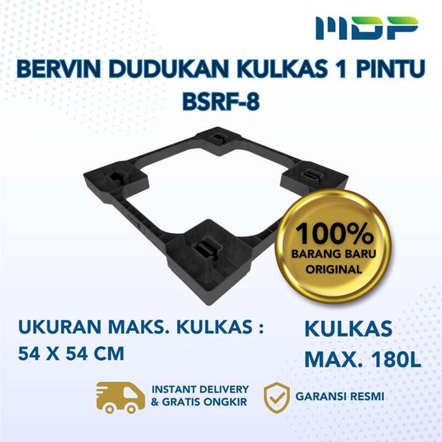 BERVIN DUDUKAN KULKAS 1 PINTU MAX 180L BSRF-8