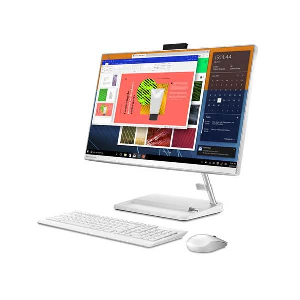 PC LENOVO AIO 3-24IAP7 (F0GH00KYID) WHITE : INTEL CI5-12450H ,8GB DDR4-3200,512GB SSD,M.2 2280 PCIE NVME,23.8"FHD ,WIN 11 HOME+OHS 2021	