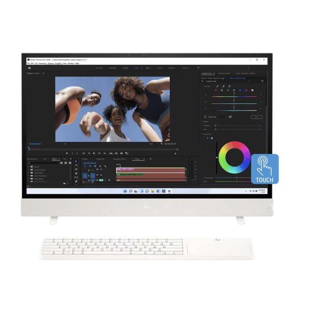 PC HP ENVY 24-CS0003D (AIO) WHITE : INTEL CORE I5-1335U,16GB LPDDR5-6400, 1TB SSD,INTEL IRIS XE GRAPHICS,23.8"QHD,WIN 11 HOME+OHS