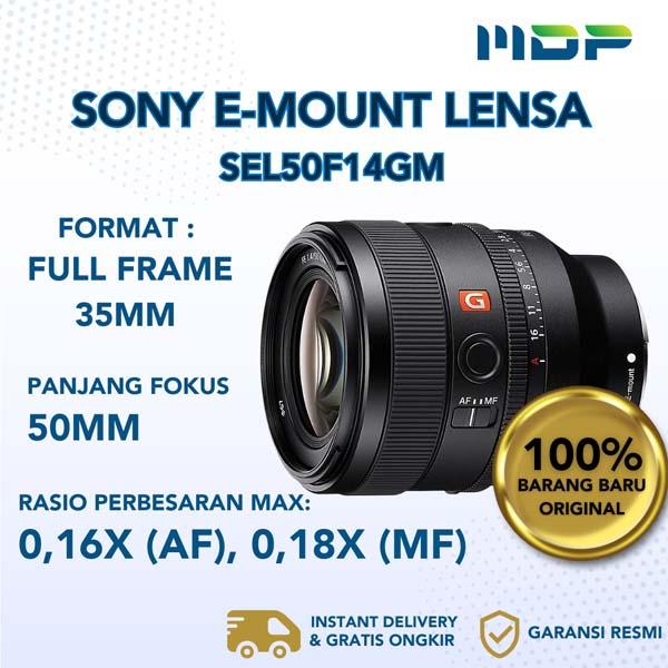 SONY E-MOUNT LENSA SEL50F14GM 