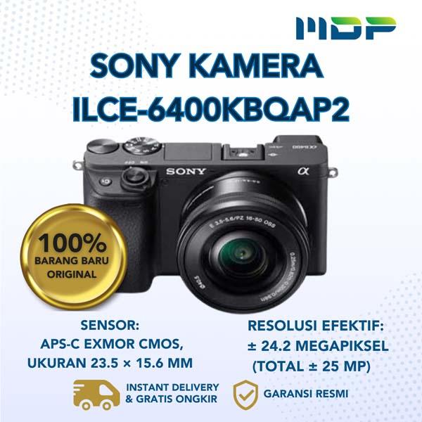SONY KAMERA ILCE-6400KBQAP2 / BLACK 