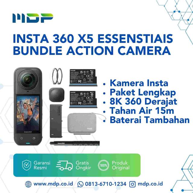 INSTA 360 X5 ESSENSTIAIS BUNDLE ACTION CAMERA
