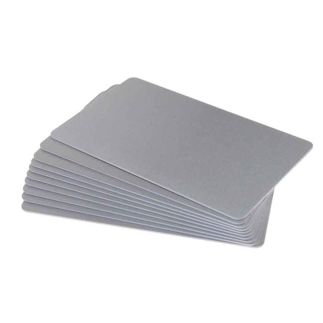 BLANK CARD SILVER GLITER
