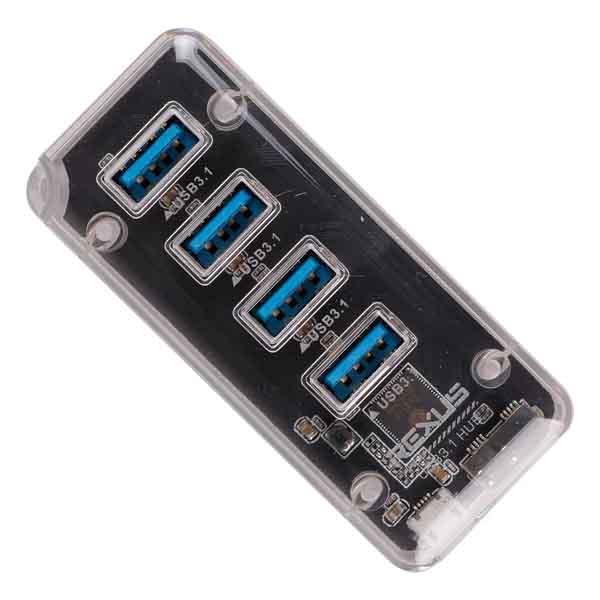 USB HUB 4 PORT TRANSPARAN RXH-336 TYPE-CV.3.1 REXUS