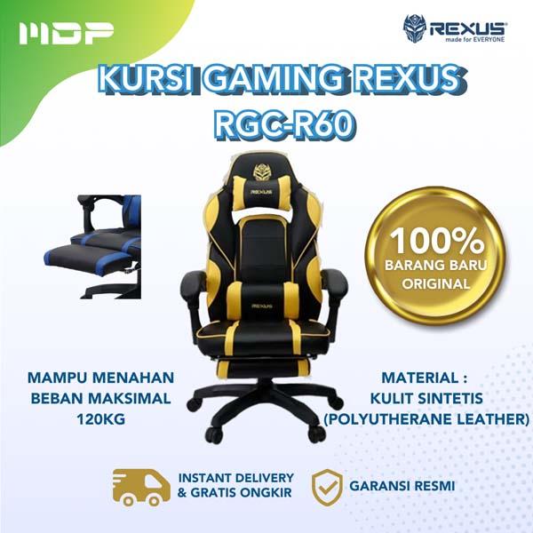 GAMING CHAIR REXUS RGC-R60 FOOTREST YELLOW