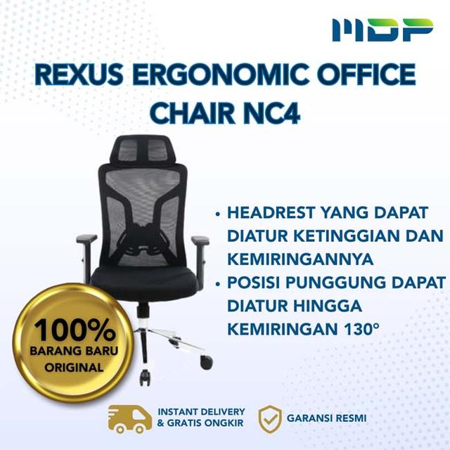 REXUS ERGONOMIC CHAIR NC4 BLACK