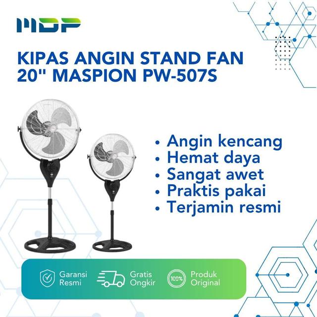KIPAS ANGIN STAND FAN 20" MASPION PW-507S