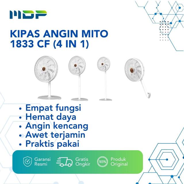 KIPAS ANGIN MITO 1833 CF (4 IN 1)