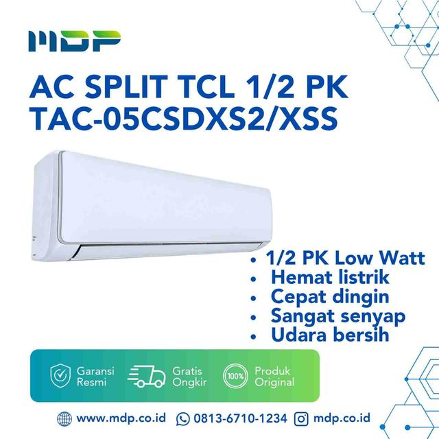 AC SPLIT TCL 1/2 PK TAC-05CSDXS2/XSS (INCL : HA1726)