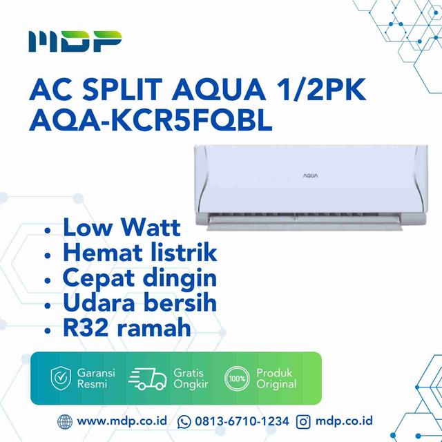 AC SPLIT AQUA 1/2PK AQA-KCR5FQBL ( LOW WATT)(INCLUDE:HA2236)