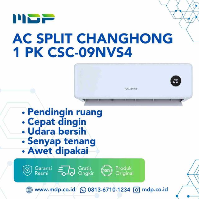AC SPLIT CHANGHONG 1 PK CSC-09NVS4 (STANDART) (INCL:HA2435)