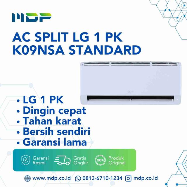 AC SPLIT LG 1 PK K09NSA STANDARD (INCL:HA2514)