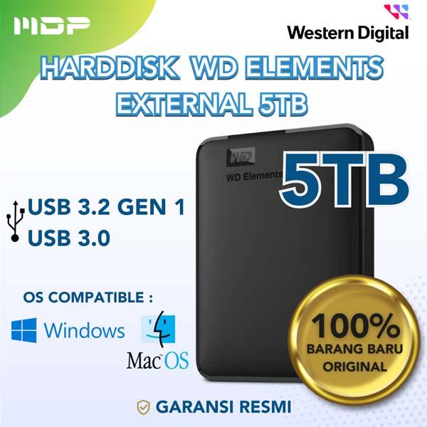 HARD DISK NOTEBOOK 5 TB WDC ELEMENTS 2.5" USB 3.0