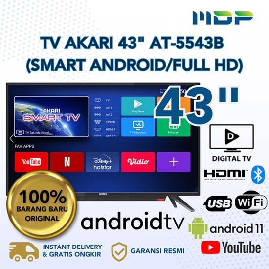 LED TV AKARI 43" AT-5543B (SMART ANDROID/FULL HD)