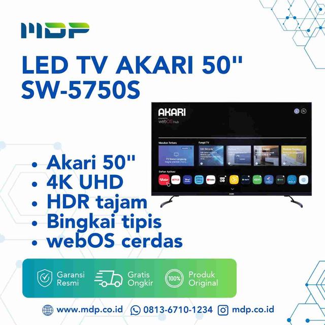 LED TV AKARI 50" SW-5750S (WEB OS) ( SMART TV/UHD/4K)