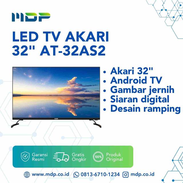LED TV AKARI 32" AT-32AS2 (ANDROID/HD)