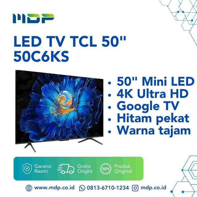 LED TV TCL 50" 50C6KS (MINI LED)
