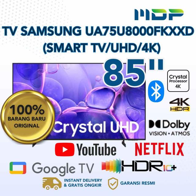 LED TV SAMSUNG 85" UA85U8000FKXXD (SMART TV/UHD/4K) 