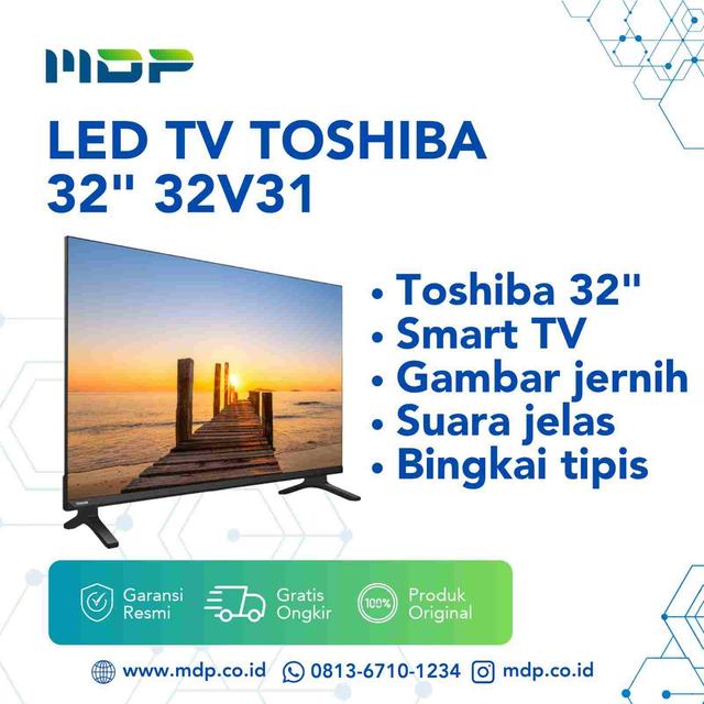 LED TV TOSHIBA 32" 32V31 (SMART TV)
