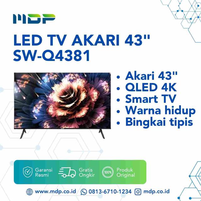 LED TV AKARI 43" SW-Q4381 ( SMART TV/QLED/4K )