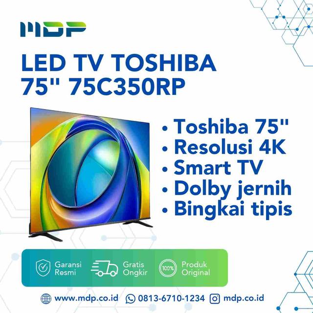 LED TV TOSHIBA 75" 75C350RP ( SMART TV/UHD/4K)
