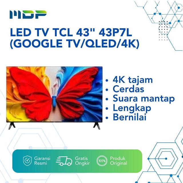 LED TV TCL 43" 43P7L ( GOOGLE TV/QLED/4K )