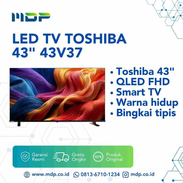 LED TV TOSHIBA 43" 43V37 ( SMART TV/QLED/FHD)