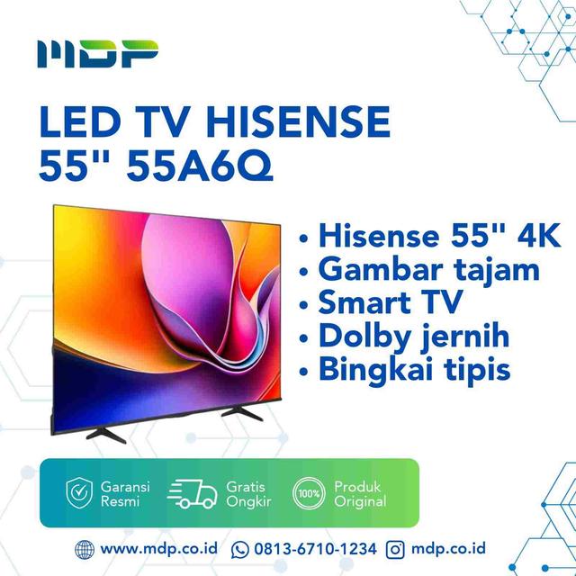 LED TV HISENSE 55" 55A6Q ( SMART TV/UHD/4K ) 