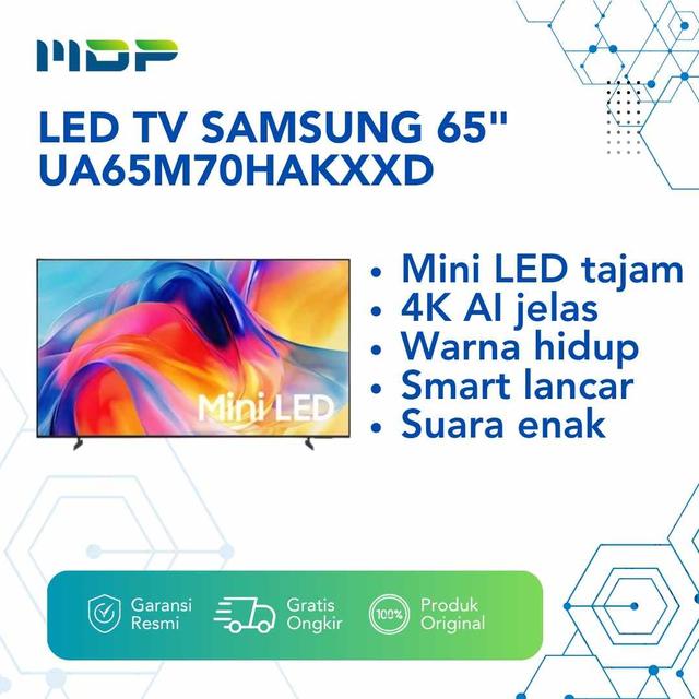 LED TV SAMSUNG 65" UA65M70HAKXXD ( MINI LED / AI SMART TV / 4K)