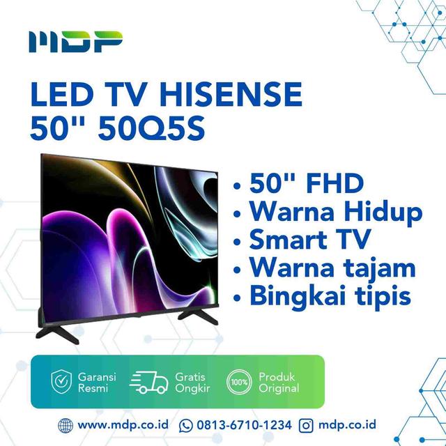 LED TV HISENSE 50" 50Q5S (SMART TV/QLED/FHD)