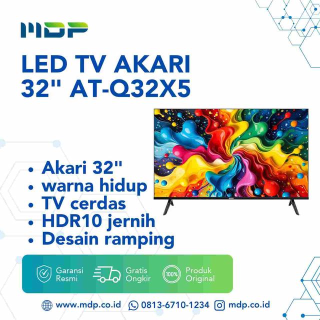 LED TV AKARI 32" AT-Q32X5 (QLED/SMART TV)