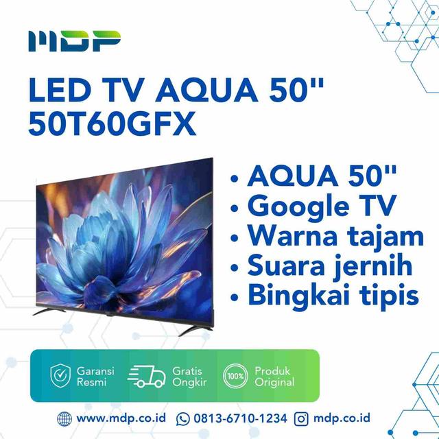 LED TV AQUA 50" 50T60GFX (QLED/GOOGLE TV) (INCL:BE0558)