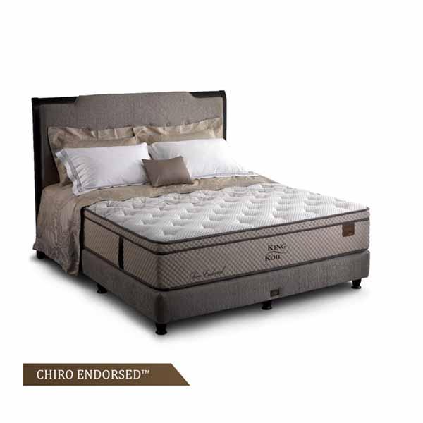 SPRINGBED KINGKOIL CHIRO ENDORSED BEDSET ANTELOPE 180X200(INCLUDE:HL1187,HL1188,HL0914= 2 PCS,HL0915=1 PCS,BE0375)