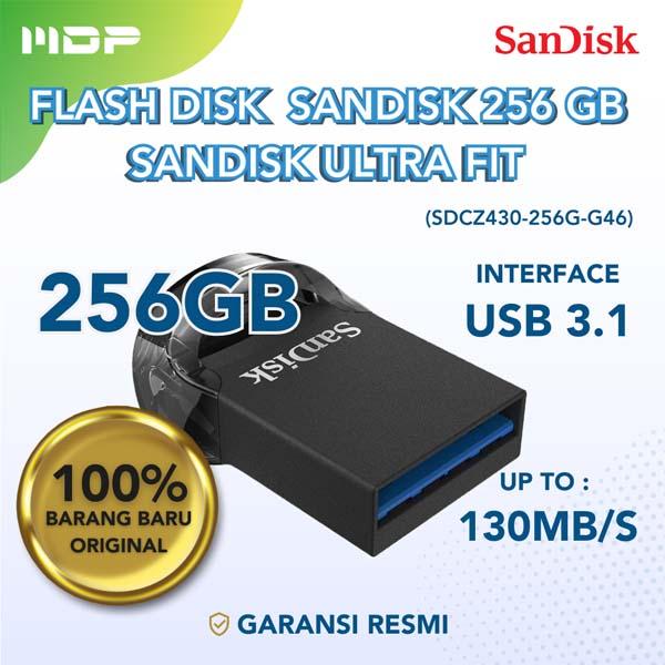 MEMORY CARD FLASH DISK 256 GB SANDISK ULTRA FIT USB 3.1 (SDCZ430-256G-G46)