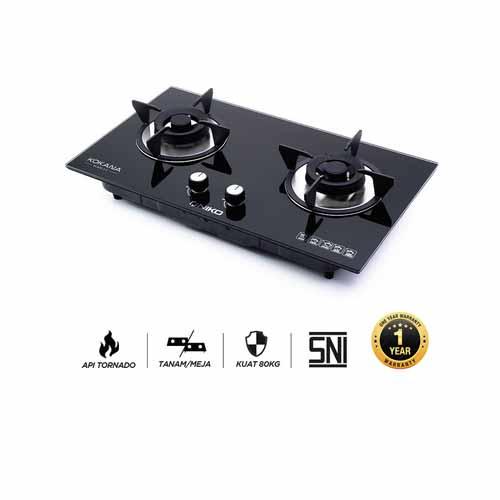 KOMPOR GAS TANAM NIKO KOKANA BLACK (2 TUNGKU)