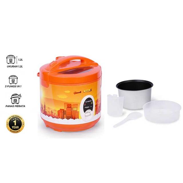 RICE COOKER NIKO LANDMARK ( TUTUP KACA ) (1,2L)