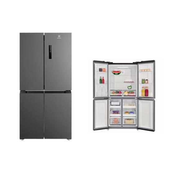 KULKAS ELECTROLUX SIDE BY SIDE EQE4900A-B (4 DOORS 496L)