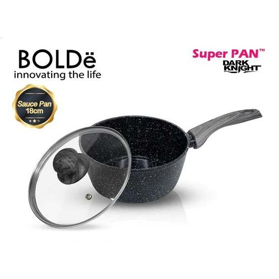 BOLDE SUPER PAN (SAUCEPAN 18CM) +GLASS LID DARK KNIGHT