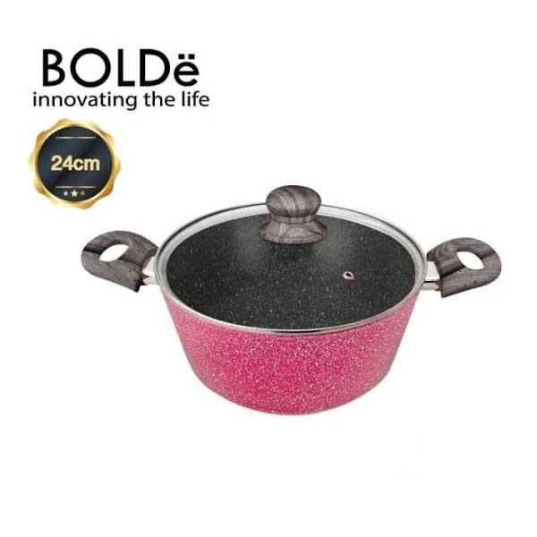 BOLDE SUPER PAN (CASSEROLE 24CM) BLACK PINK