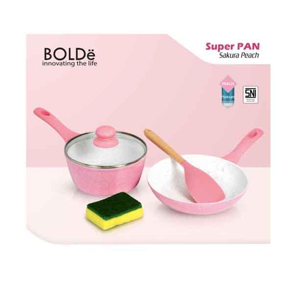 BOLDE SUPER PAN GRANITE 5 PCS SETS SAKURA PEAC