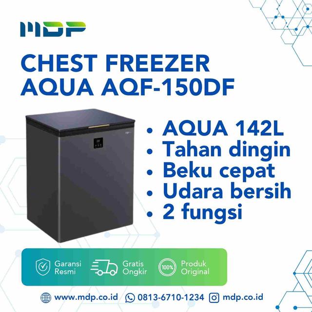 CHEST FREEZER AQUA AQF-150DF (142L) BLACK