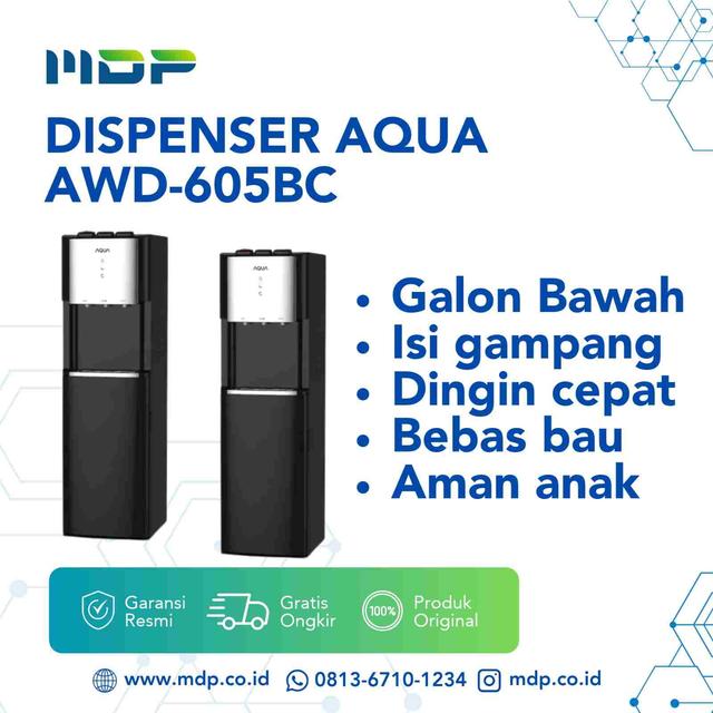 DISPENSER AQUA AWD-605BC (GALON BAWAH) COMPRESSOR COOLING 