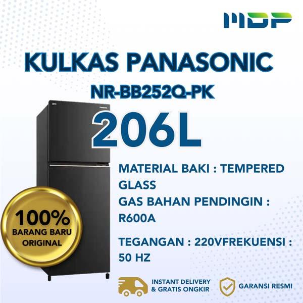 KULKAS PANASONIC NR-BB252Q-PK ( 2 DOORS/206L)