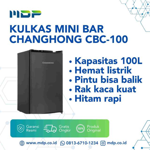 KULKAS MINI BAR CHANGHONG CBC-100 (100 LITER ) BLACK