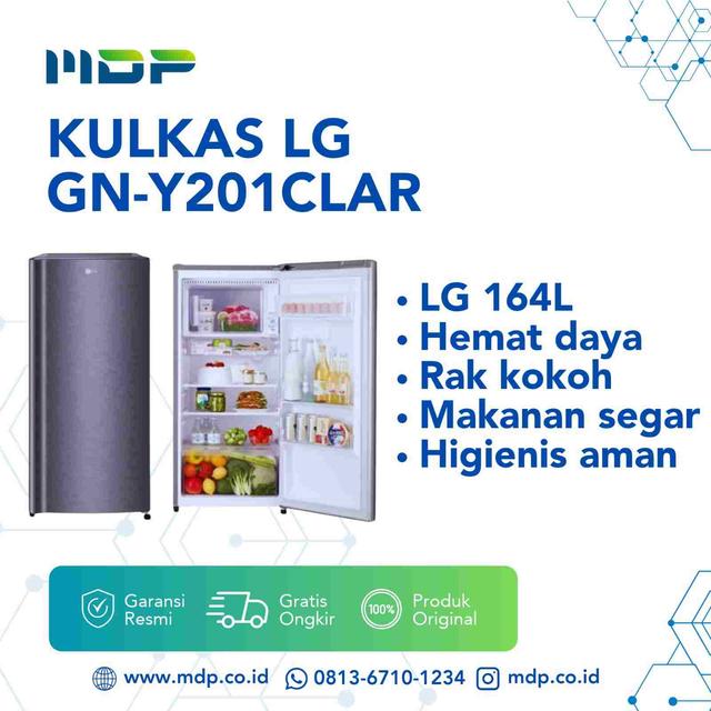 KULKAS LG GN-Y201CLAR ( 1 DOOR /164L)