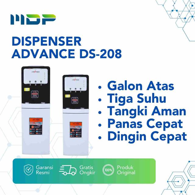 DISPENSER ADVANCE DS-208 (GALON ATAS 3IN 1/ 400W HOT / 70W COLD)