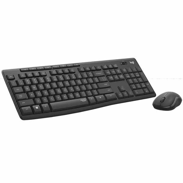 KEYBOARD+MOUSE LOGITECH MK-295 WIRELESS SILENT COMBO GRAPHITE