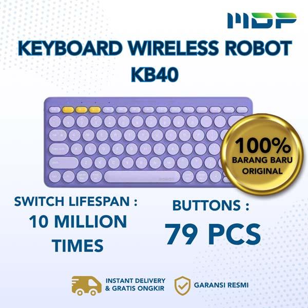 KEYBOARD WIRELESS ROBOT KB40 PURPLE