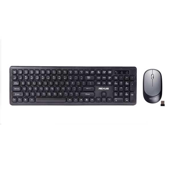 KEYBOARD + MOUSE WIRELESS REXUS KM-8 BLACK